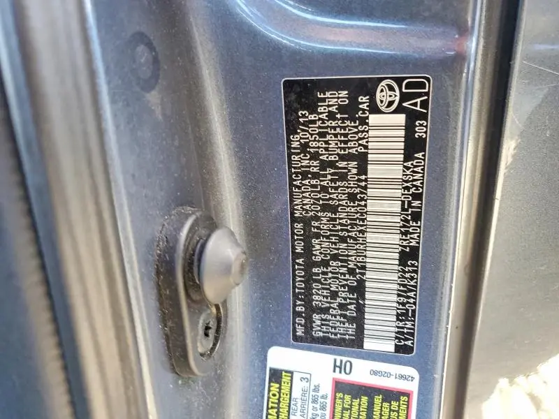 2014 TOYOTA COROLLA S PLUS  