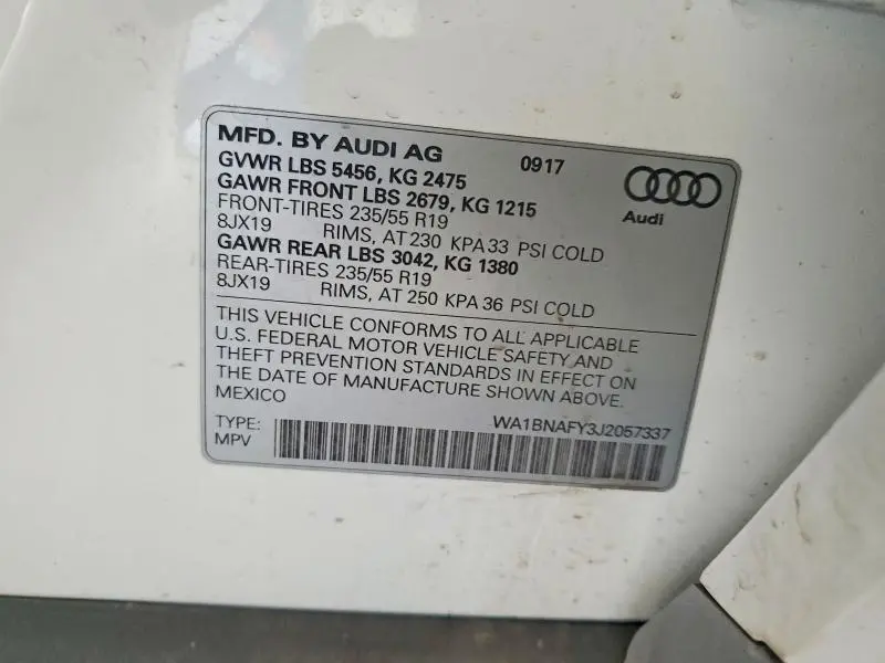 2018 AUDI Q5 PREMIUM PLUS  