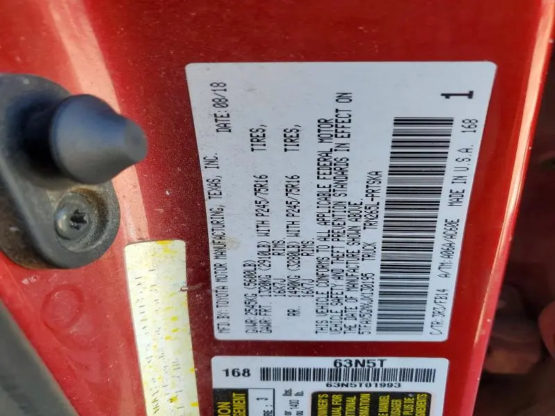 2018 TOYOTA TACOMA DOUBLE CAB  