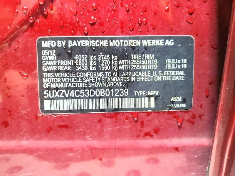 2013 BMW X5 XDRIVE35I  