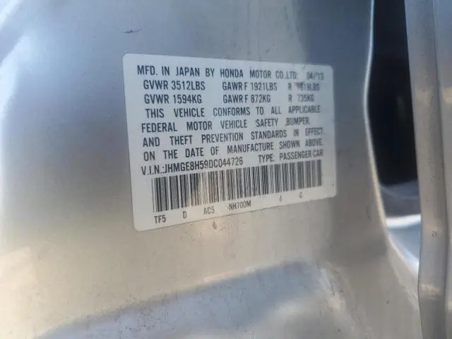 2013 HONDA FIT SPORT  