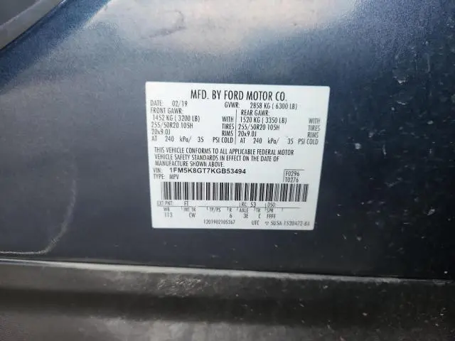 2019 FORD EXPLORER SPORT  