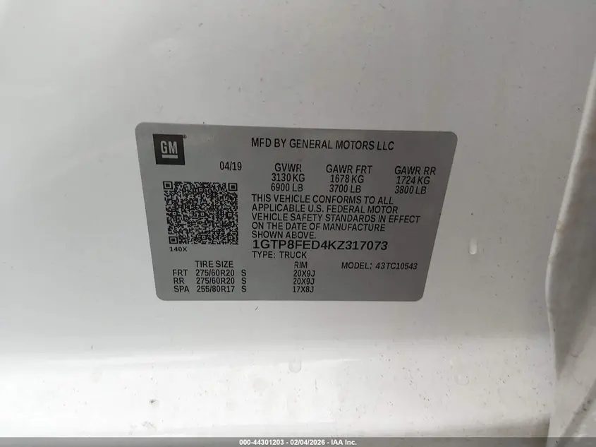 2019 GMC SIERRA 1500 DENALI