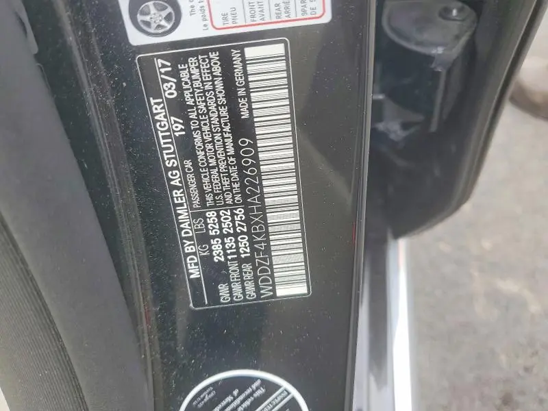 2017 MERCEDES-BENZ E 300 4MATIC  