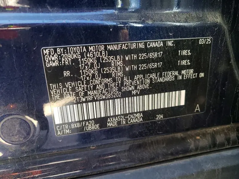 2025 TOYOTA RAV4 XLE  