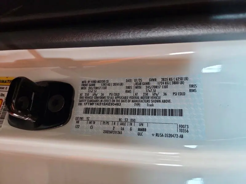 2025 FORD F150 XL  