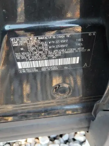 2017 TOYOTA RAV4 XLE  