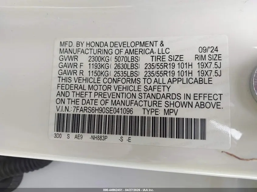 2025 HONDA CR-V HYBRID SPORT TOURING