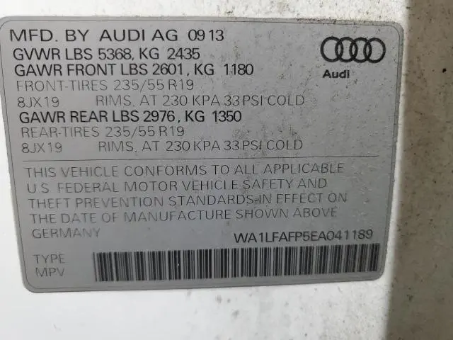 2014 AUDI Q5 PREMIUM PLUS  