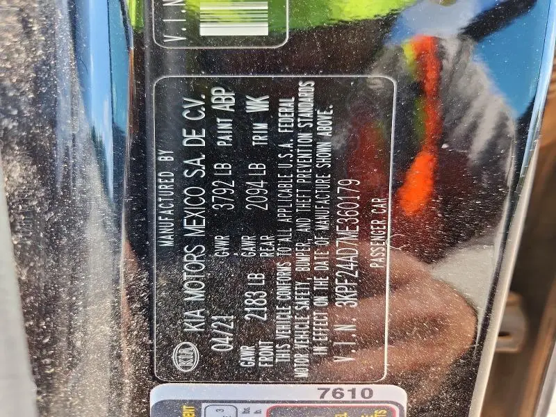 2021 KIA FORTE LXS  