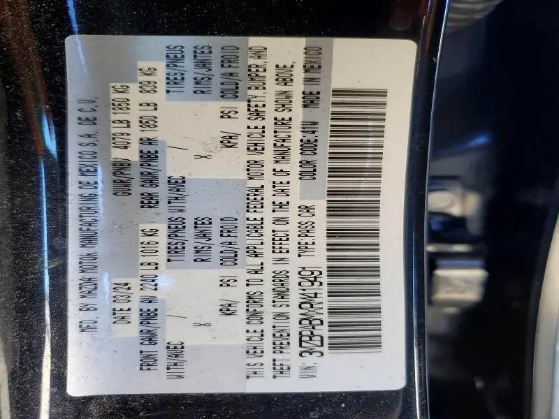 2024 MAZDA 3 SELECT SPORT  