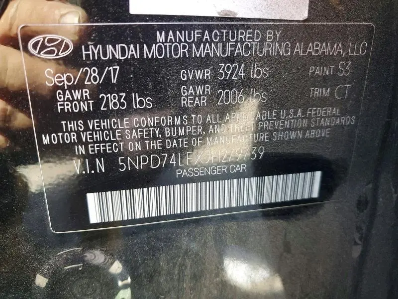 2018 HYUNDAI ELANTRA SE  