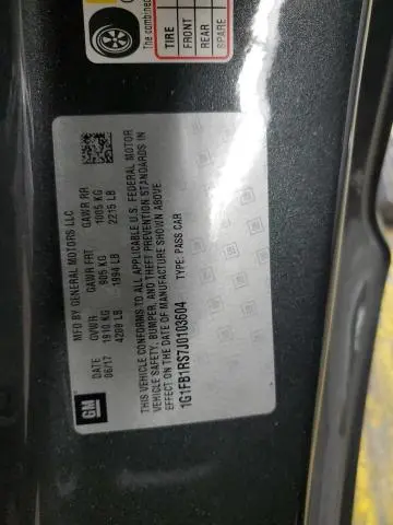 2018 CHEVROLET CAMARO LT  