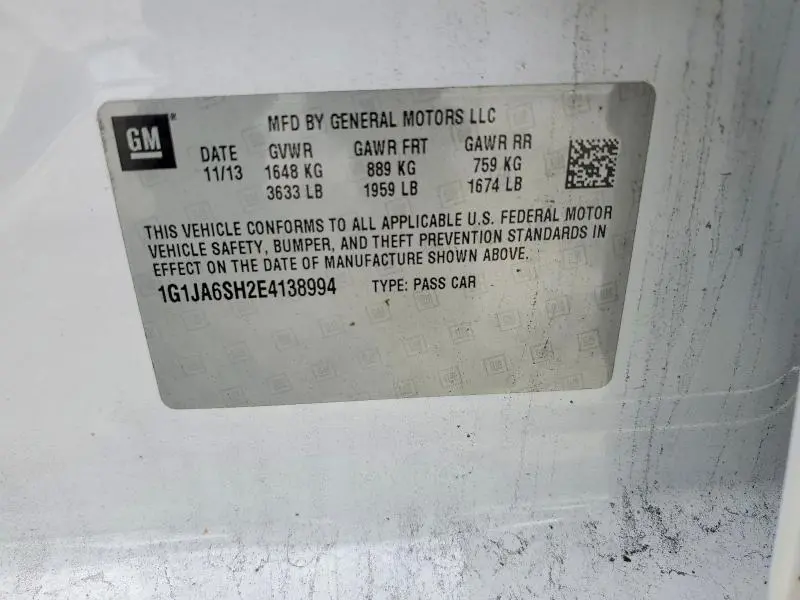 2014 CHEVROLET SONIC LS  