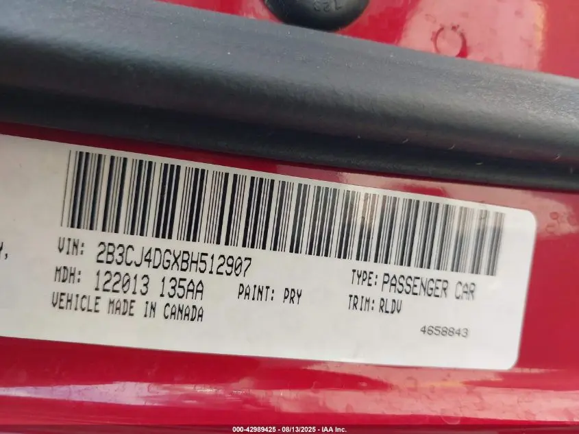 2011 DODGE CHALLENGER  