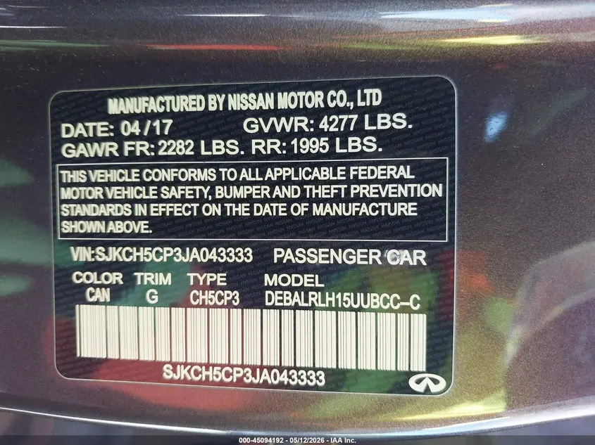 2018 INFINITI QX30 PREMIUM