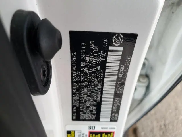 2022 LEXUS ES 300H BASE  