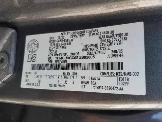2014 FORD ESCAPE SE  