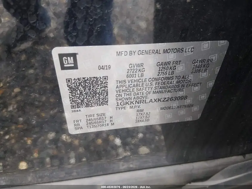 2019 GMC ACADIA SLE-1