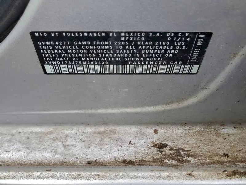 2014 VOLKSWAGEN JETTA SE  