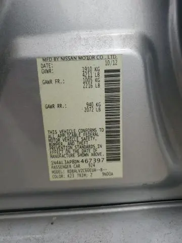 2013 NISSAN ALTIMA 2.5  