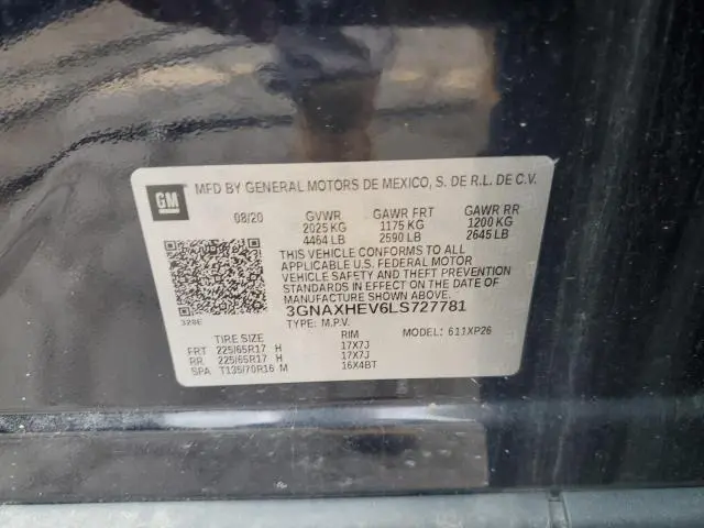2020 CHEVROLET EQUINOX LS  
