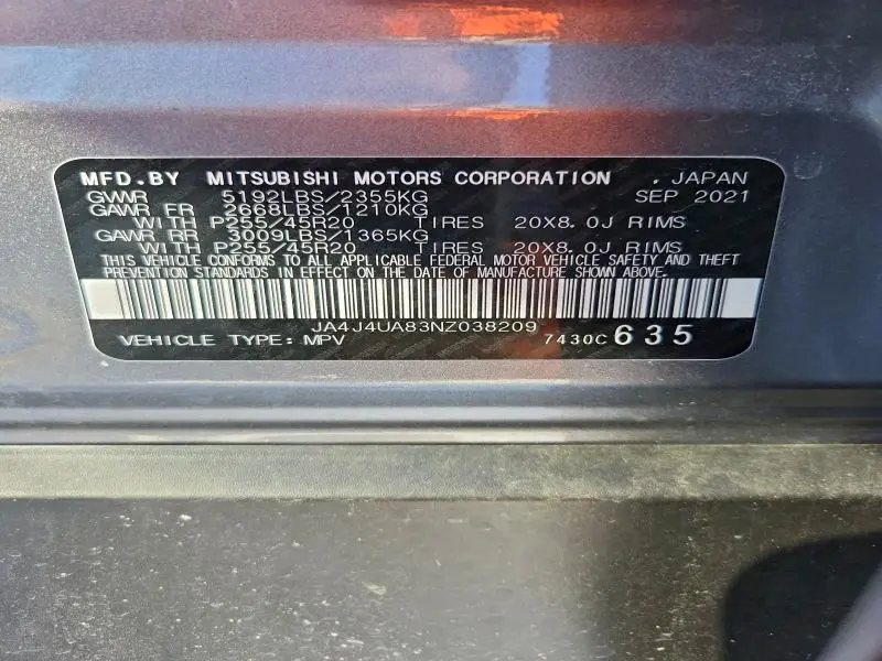 2022 MITSUBISHI OUTLANDER SE  