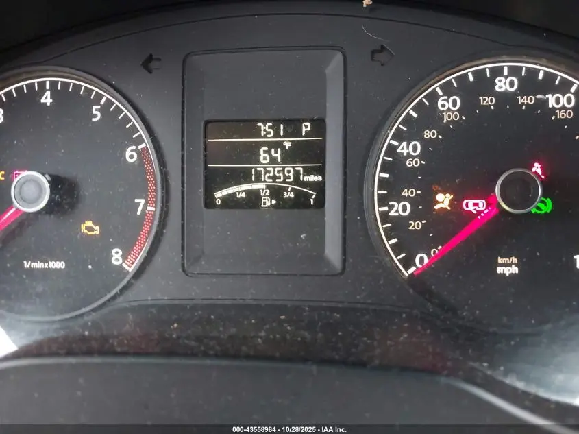 2011 VOLKSWAGEN JETTA 2.5L SE