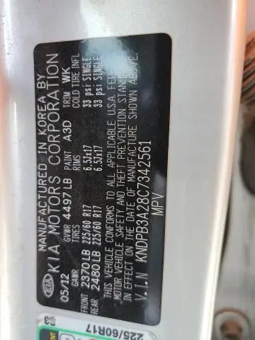 2012 KIA SPORTAGE BASE  