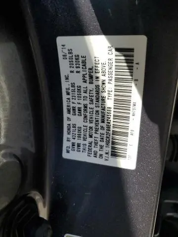 2014 HONDA ACCORD EXL