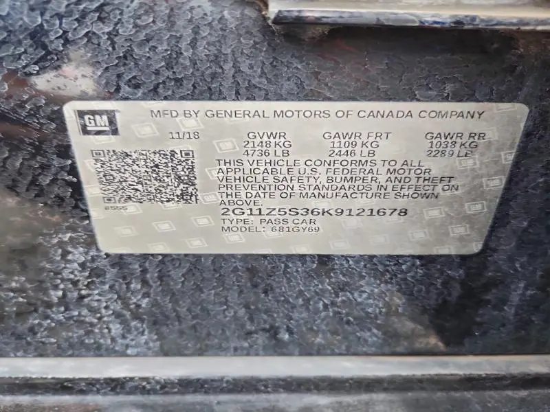 2019 CHEVROLET IMPALA LT  