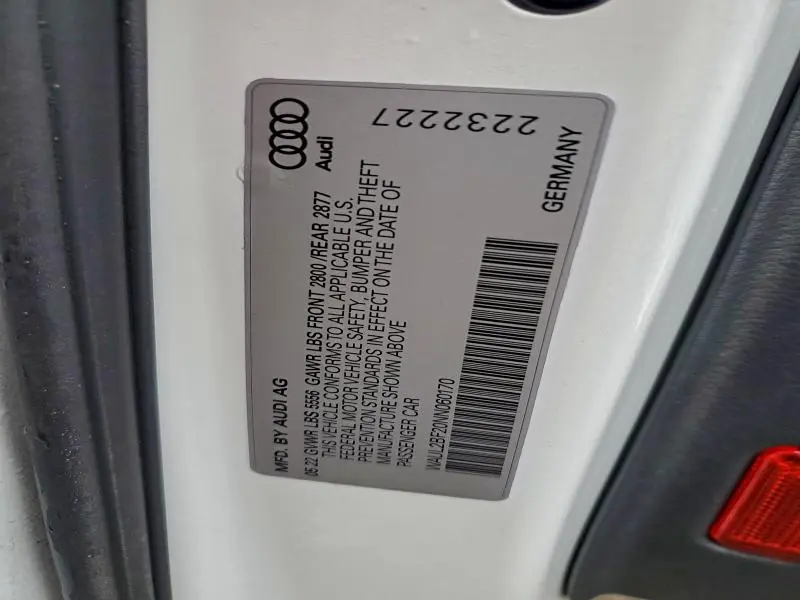 2022 AUDI A6 PREMIUM PLUS  