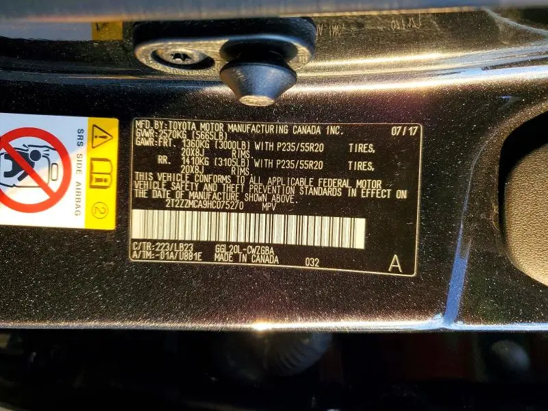 2017 LEXUS RX 350 BASE  