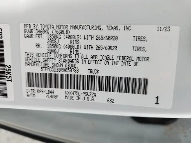 2024 TOYOTA TUNDRA CREWMAX PLATINUM  