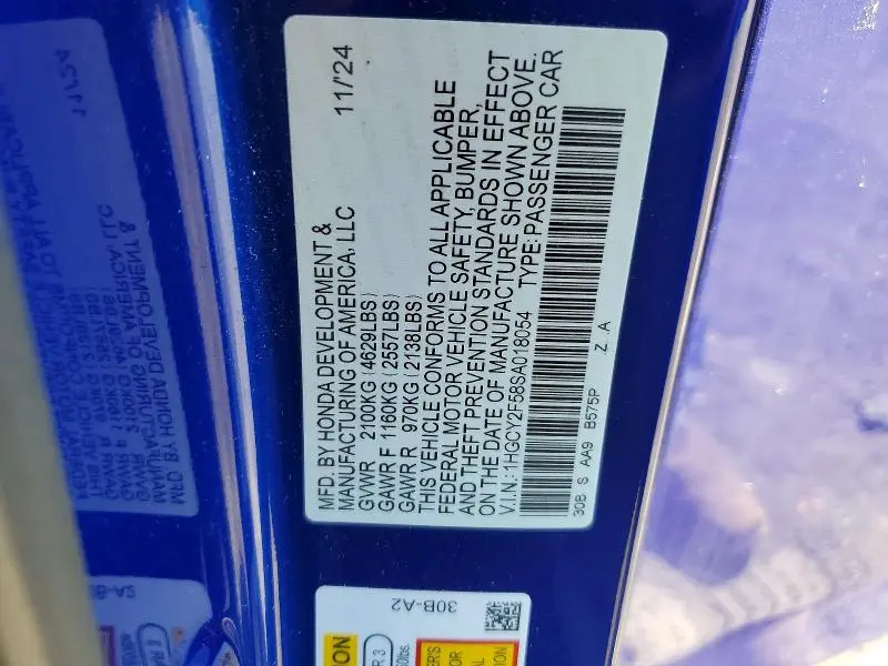 2025 HONDA ACCORD HYBRID SPORT  