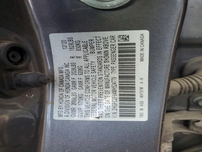 2021 HONDA CIVIC SPORT  