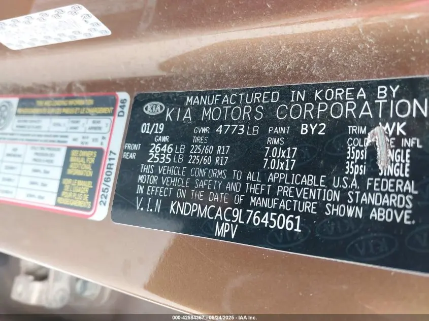 2020 KIA SPORTAGE LX