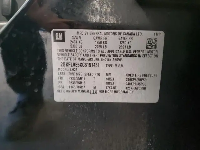 2012 GMC TERRAIN SLT  