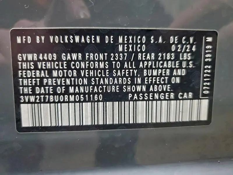 2024 VOLKSWAGEN JETTA GLI AUTOBAHN  