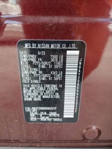 2024 NISSAN ARMADA PLATINUM  