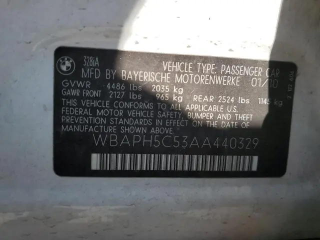 2010 BMW 328 I SULEV  
