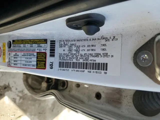 2019 TOYOTA TACOMA DOUBLE CAB  