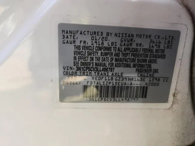 2020 NISSAN KICKS SV  