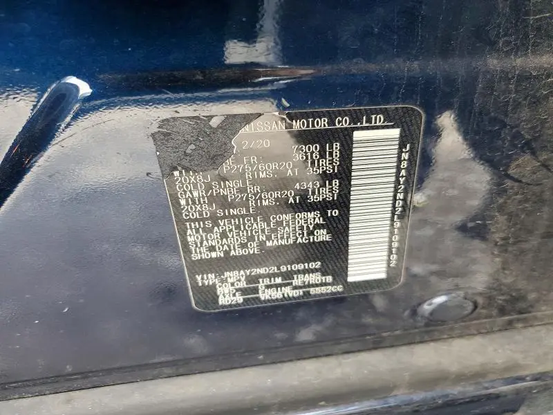 2020 NISSAN ARMADA SL  