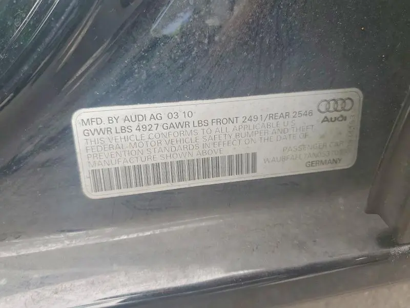 2010 AUDI A4 PREMIUM  