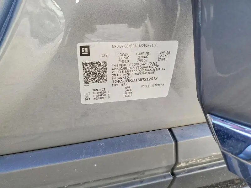 2021 GMC YUKON SLT  