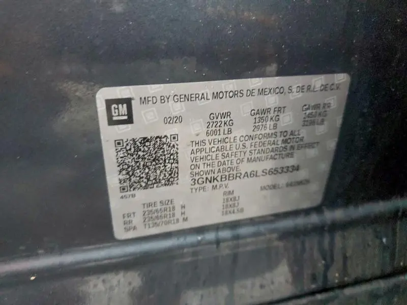 2020 CHEVROLET BLAZER 1LT  