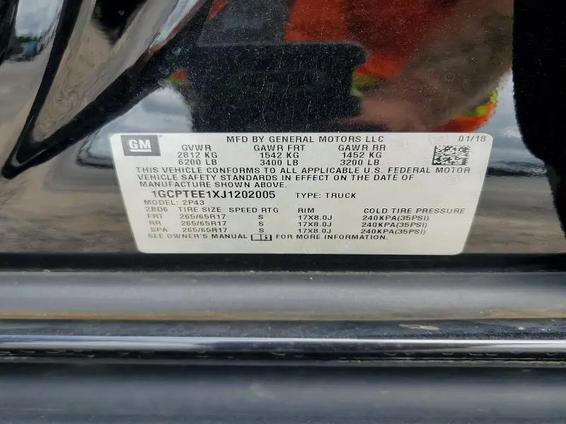 2018 CHEVROLET COLORADO ZR2  