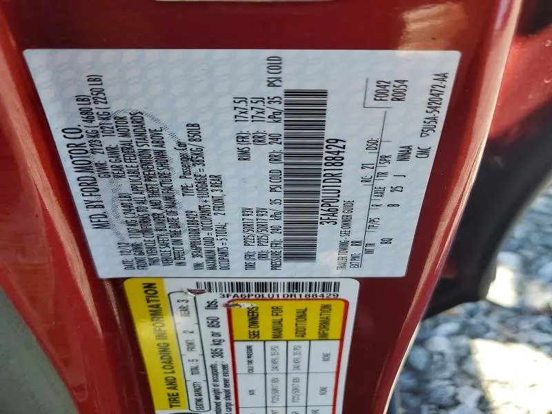 2013 FORD FUSION SE HYBRID  