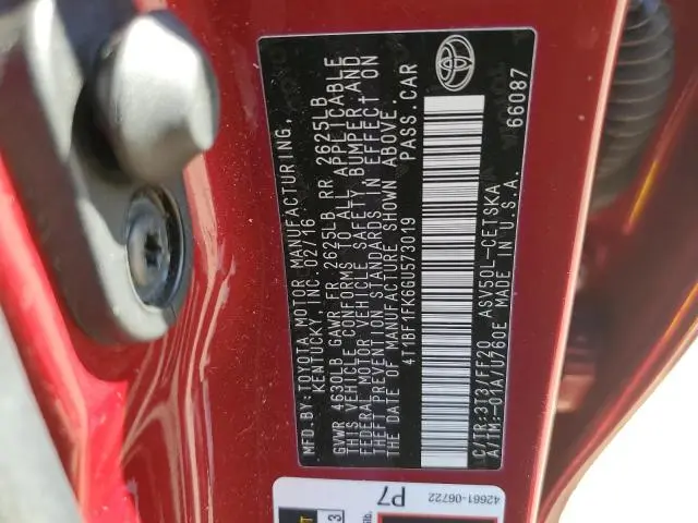 2016 TOYOTA CAMRY LE  